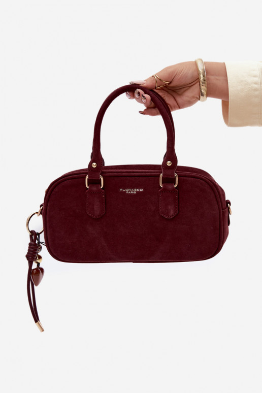 Handheld Typu Stamm Kleinaus Öko-INildlederu Burgund Annelle