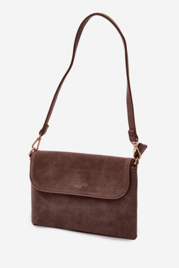 Eine kleine Handtascheaus Öko-INildlederu DunkelBeige Lucelle 2