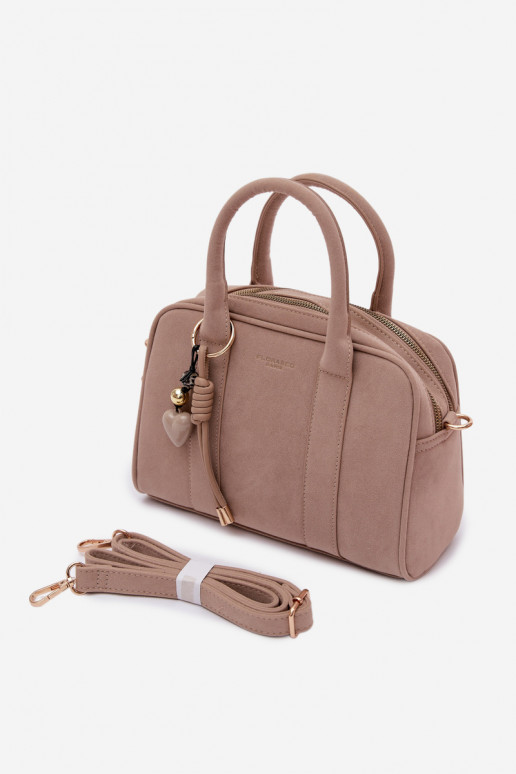 Ordinateur de poche Typu Tronc en daim écologiqueoÀaBrelokiem couleur ivoire Sorielle