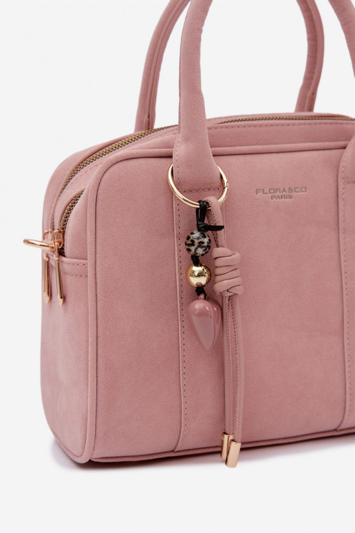 Handtas Typu Een stam van eco-suèdeoInaBrelokiem roze Sorielle