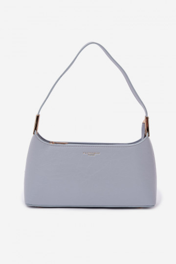 Tas van synthetisch leer in blauwe kleur Tielle