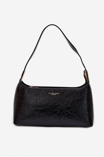Sac en simili cuir couleur noire Tielle