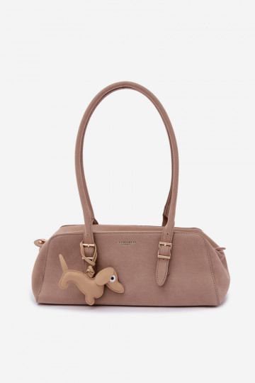 HandtasImitacji van suèdeu ZaInieszka Jamnik beige Noely