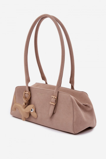 HandtasImitacji van suèdeu ZaInieszka Jamnik beige Noely 2