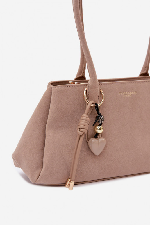 en daim écologiqueoÀa Ordinateur de pocheBrelokiem couleur ivoire Nelina