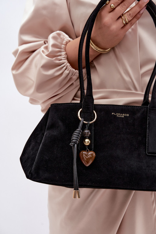 aus Öko-INildlederoZua HandheldBrelokiem SchZuarz Nelina