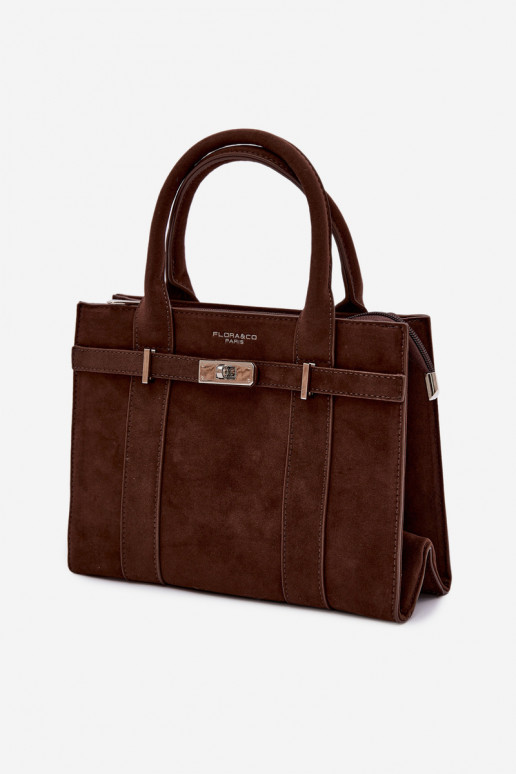 Handtas Typu Een stamImitacji van suèdeu CzekoladoIna Noressa