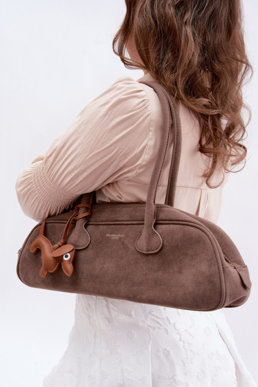 Handheld BagietkaImitacji aus INildlederu ZaZuieszka Jamnik DunkelBeige Annette