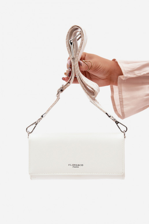 Portemonnee Handtas tInee in een met riemen ivoor Suzette