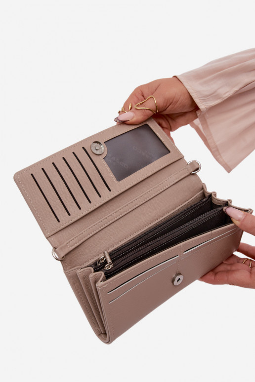 Portemonnee Handtas tInee in een met riemen ivoor Suzette