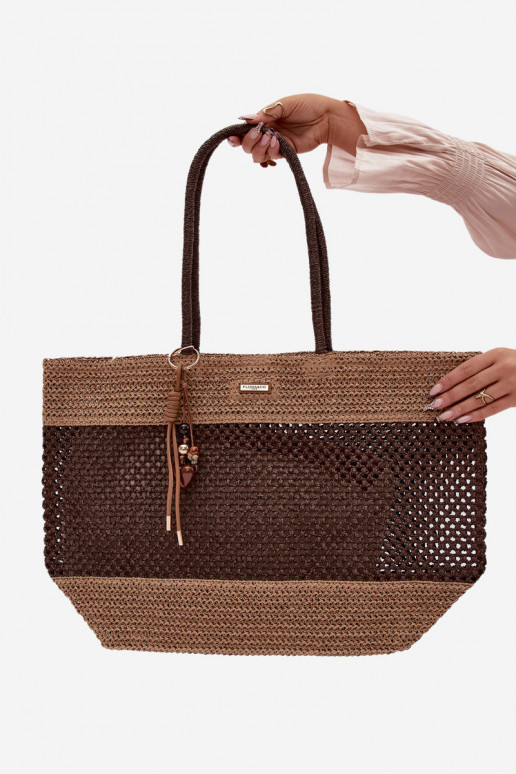 Oppervlak Handtas/tas Klant GrootBrelokiem Bruin Lucette