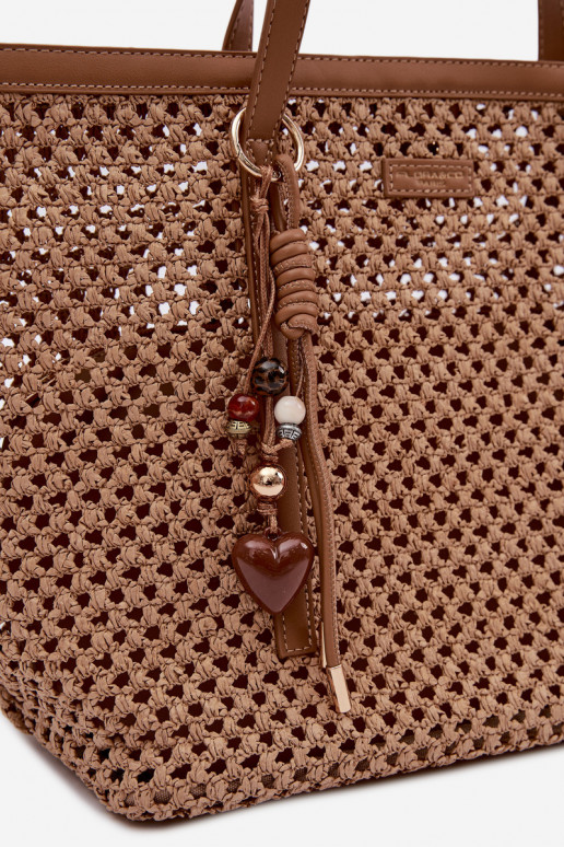 Tressé Ordinateur de poche Typu AcheteurBrelokiem BrillammentBrun Noella