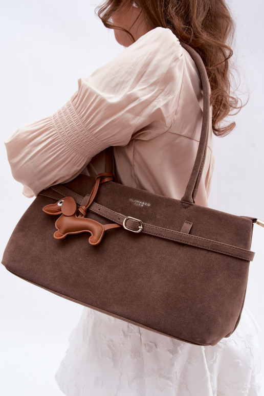 Ordinateur de pocheImitacji en daimu ZaÀieszka Jamnik Sombrebeige Noellea