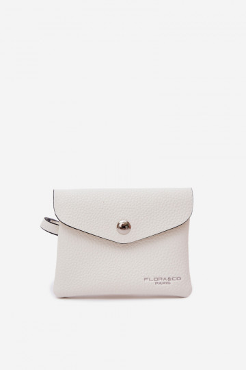 Portmonetka Feminin aus Öko-Leder elfenbeinfarbe Calienne