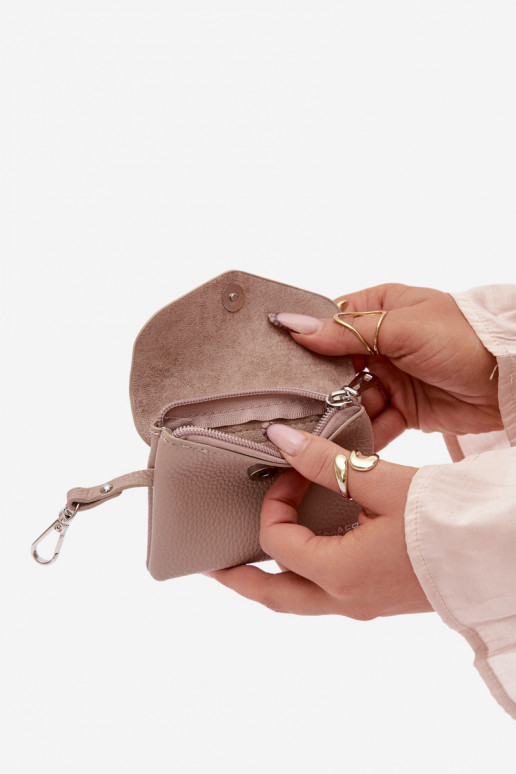 Portmonetka Feminin aus Öko-Leder elfenbeinfarbe Calienne