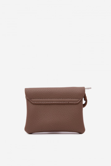 Portmonetka Feminin aus Öko-Leder DunkelBeige Calienne 2