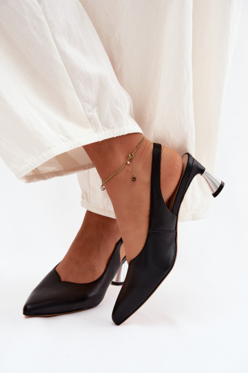 Sandales noires pour femmes avec talons Vinceza 66922 2