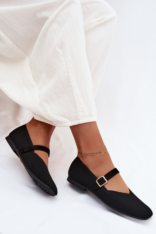 BallerinasGestreepte schoenengo Het heeftteriaalu Pasek met gespen zInart Calvra