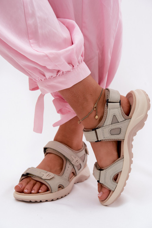 Sandales pour femmes couleur sable de style sportif Morenia