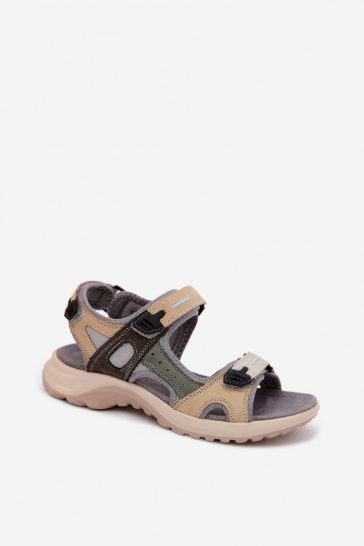 Grijze dames sandalen in sportieve stijl Morenia