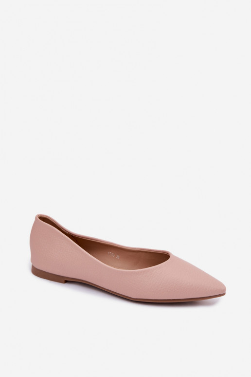 Ballerines en simili cuir couleur rose Nelisa