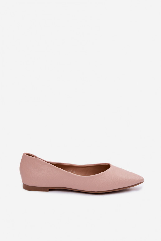 Ballerines en simili cuir couleur rose Nelisa
