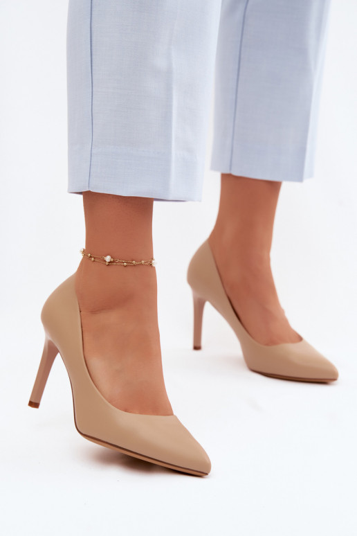 Escarpins en simili cuir Sergio Leone 1339 sable