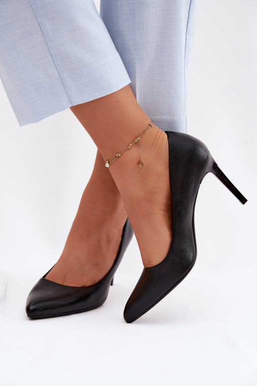 Escarpins en simili cuir Sergio Leone 1339 noirs