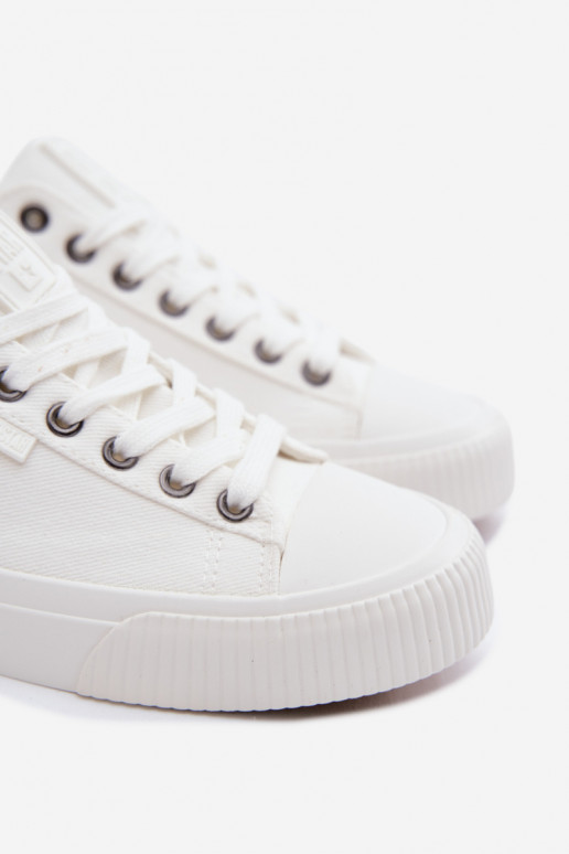 Heren lage vrijetijdsschoenen witte kleur