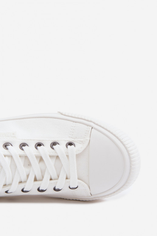 Chaussures décontractées basses blanches pour hommes