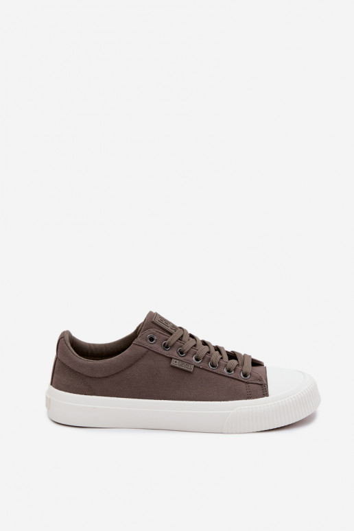 Chaussures décontractées basses grises pour hommes