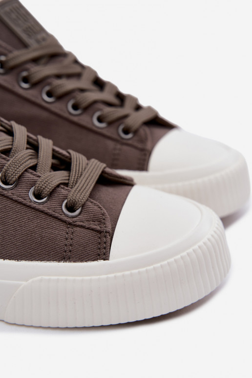 Chaussures décontractées basses grises pour hommes