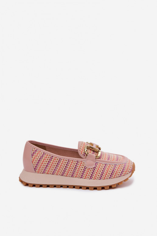 Roze instap sneakers met gouden details GOE TT2N4081