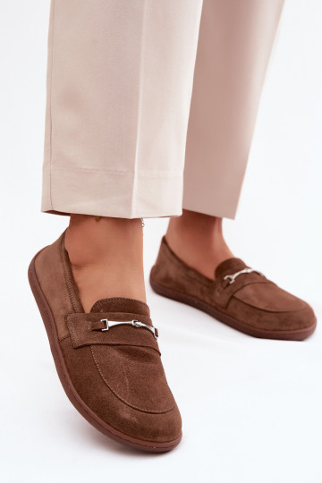 Mocassins barefoot en daim Zazoo 322, couleur marron 2