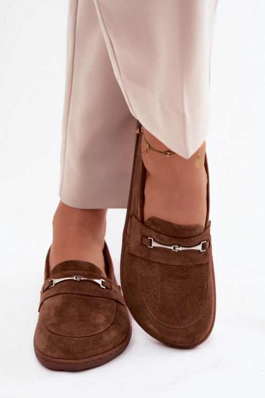 Mocassins Barefoot en daim Zazoo 322 marron