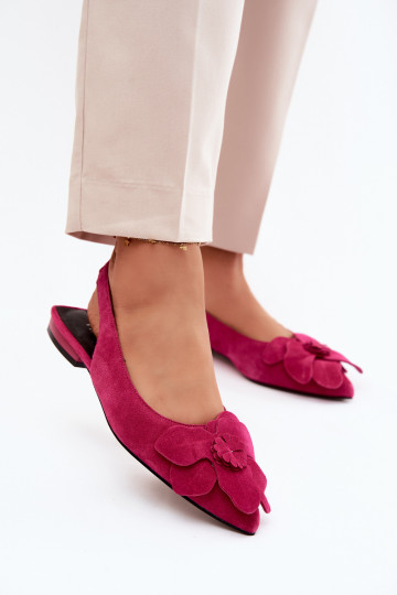 Sandales en cuir roses à plateforme avec large talon et fleur Vinceza 66951 2