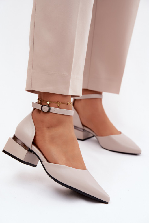 Chaussures Klocke avec des sangles Vinceza 62278 beige