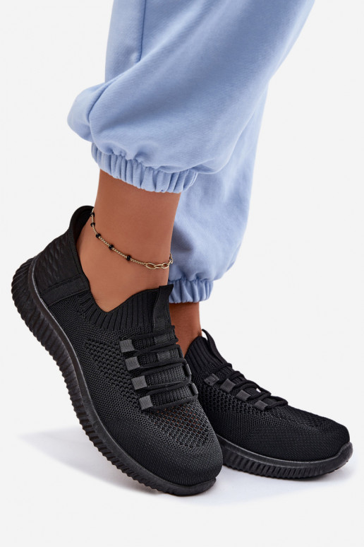 Schwarze Slipper-Sneaker Olive