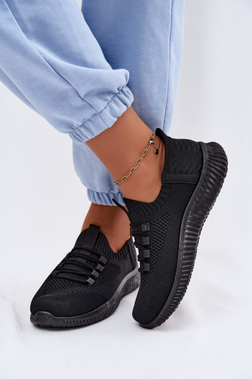 Schwarze Slipper-Sneaker Olive
