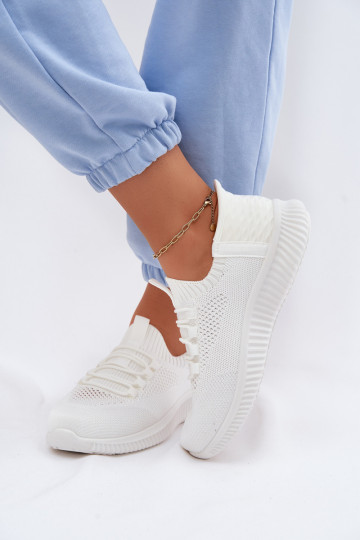  Un modèle convaincant baskets Féminin couleur blanche Olive 2