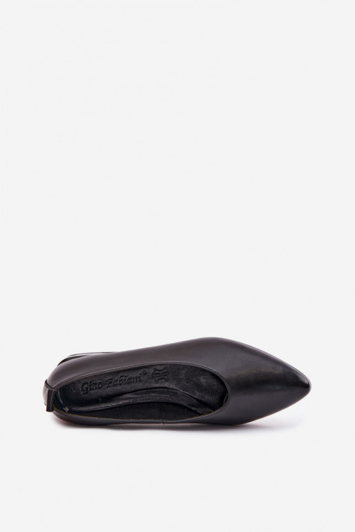 Ballerines noires à talons larges Hoshi