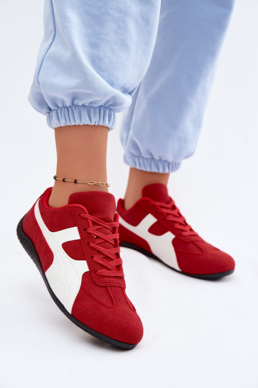 Sneakers model schoenen Dames rood Het heeftple