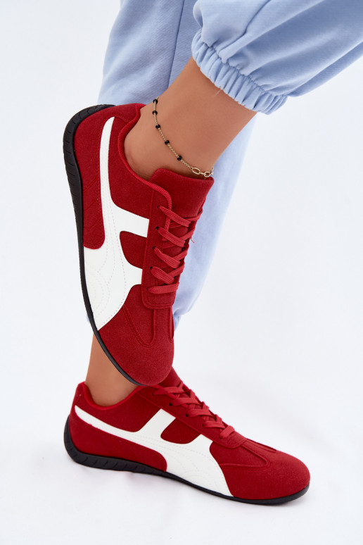 Sneakers Stilvollllschuhe Feminin rote Farbe Es mussple