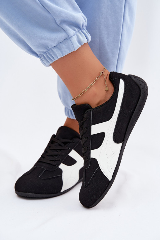 Chaussures noires de style sneaker pour femmes Tai
