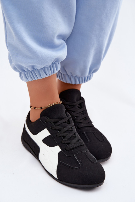 Chaussures noires de style sneaker pour femmes Tai