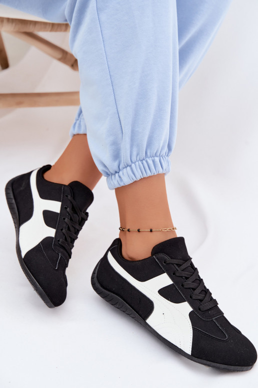 Schwarze Sneaker für Damen Tai