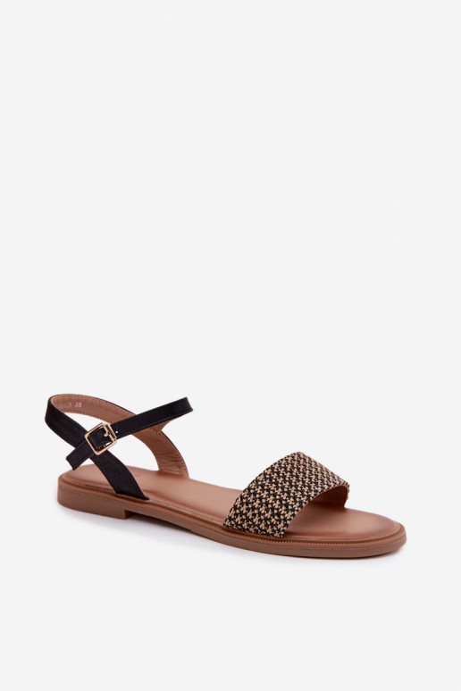 Sandales pour femmes avec des talons larges couleur noire Lumina