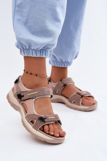 Dames sportieve sandalen McKeylor 95414 zand-roze 2