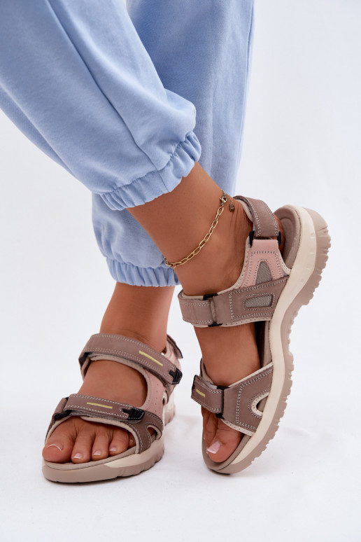 Sandales pour femmes Féminin DANS SportoÀym Stylu McKeylor 95414 beige-couleur rose