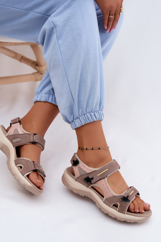 Sandales pour femmes Féminin DANS SportoÀym Stylu McKeylor 95414 beige-couleur rose